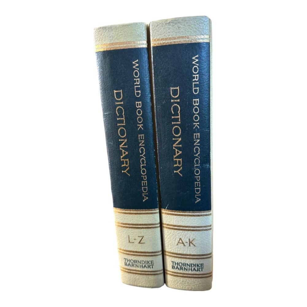 Vintage World Book Encyclopedia Dictionary Set A-K & L-Z Thorndike Barnhart 1963 - Picture 10 of 11